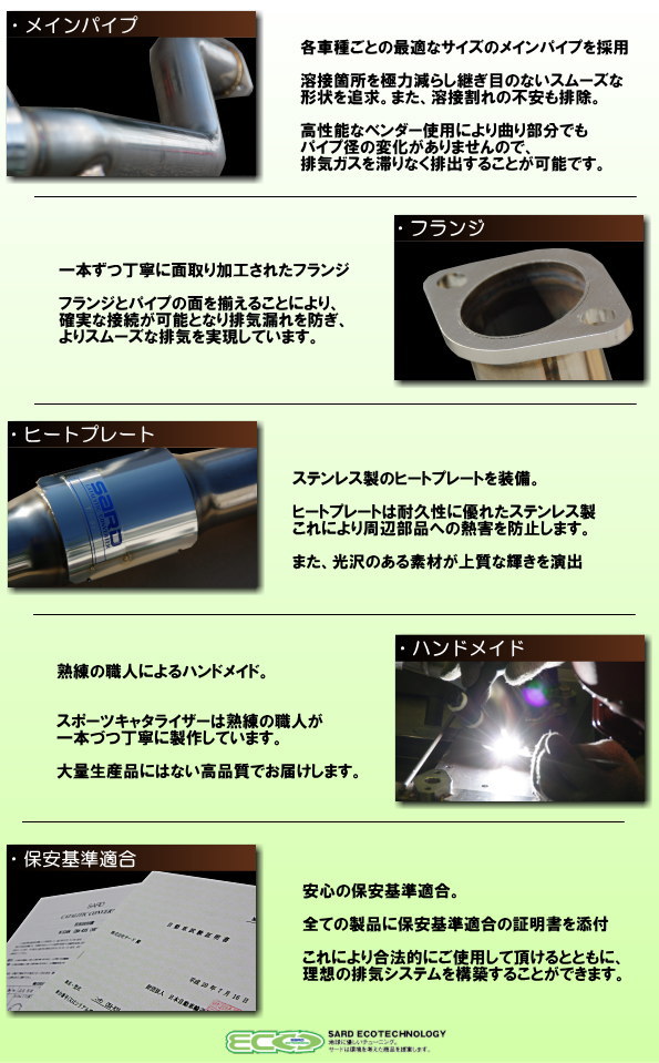 SARD :: SPORTS CATALYZER 車種専用タイプ